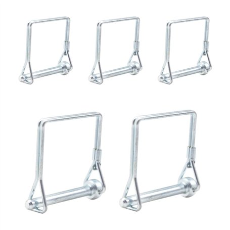 CEEYSEE Lot de 5 goupilles de verrouillage 6 mm x 50 mm Une goupille pliante à goupille tubulaire avec fermeture à encliquetage