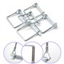 CEEYSEE Lot de 5 goupilles de verrouillage 6 mm x 50 mm Une goupille pliante à goupille tubulaire avec fermeture à encliquetage 