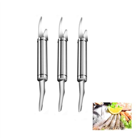 Éplucheur De Crevettes Professionnel 5-en-1 en Acier Inoxydable