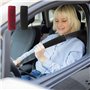 Lot de 2 paires de housses de ceinture de sécurité pour ceinture de sécurité de voiture - Coussinets en peluche pour ceinture de
