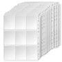 Lot de 40 pochettes transparentes double face pour cartes à collectionner - 720 poches - Pour cartes de jeu - 11 trous pour coll