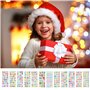 Lot de 12 feuilles d'autocollants 3D pour enfants - Alphabet coloré - Autocollants enflés - Numéros autocollants - Bricolage - D