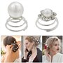 Épingles à cheveux en spirale pour mariée avec strass en cristal, épingles à cheveux tourbillonnantes, épingles à cheveux en per