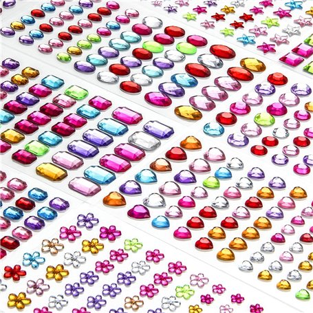 1200+ PCS Gem Strass Autocollants