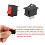 6A/250V 10A/125V AC SPST Interrupteur à bascule pour voiture auto Bateau appareils ménagers