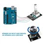 Lot de 6 modules d'encodeur rotatif à 360 degrés KY-040 - Potentiomètre - Sortie d'impulsion numérique - Blocs de construction é