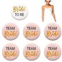 Lot de 7 badges pour femme