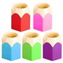 ZBHDEYG Lot de 5 pots à crayons de couleur contrastée - Porte-stylo créatif - Boîte de rangement pour papeterie - Boîte de range