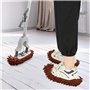 4 Paires Chaussons Poussière,Chaussons de Nettoyage,Convient Nettoyage Poussière du Sol, Saleté et Des Cheveux.
