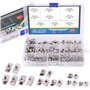 Glarks 150 pcs européen M3 M4 M5 M6 Tête de marteau pendantes en T Écrou fente Assortiment kit pour 20/30/40 série Profil Alumin
