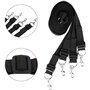 Sangles de Remplacement en Nylon pour Attacher au lit d'entraînement, adaptées aux débutants šêxuelle lit (noir)