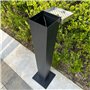 Cendrier Exterieur sur Pied en Acier Inoxydable avec Seaux Internes, Cendrier sur Pied 94 cm pour Une Utilisation Interne et Ext
