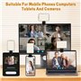 Lumière Téléphone 128 LED Lampe Selfie 3000-6500K Lumière Vidéo Portable CRI 95+ avec Clip pour Phone Ordinateur Caméra Tablette