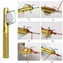 MaoNativey Manuel Nouage Tie Dispositif Outil Poisson, Aluminium Alliage pêche Crochet pêche Ligne Outil Attachés Outils Portabl