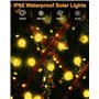 12M 100 LED Guirlande Solaire Exterieur