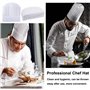 20 Pièce Chapeau de Chef de Cuisine Réglable Toque de Chef Unisex Chapeau de Travail pour Restaurants, Cuisines, Boulangeries, C