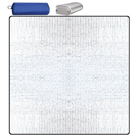 Jiavlyx 200 * 200cm Tapis De Sol Isolant en Aluminium