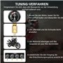 Rlongtou Testeur de Synchronisation de Carburateur avec 4 Chronos de Synchronisation et Tuyaux en Caoutchouc Dépressiomètre Moto