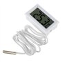 BOJACK 4 Pcs Thermomètre Réfrigérateur Thermomètre LCD Numérique avec Sonde Étanche pour Réfrigérateur Congélateur Aquarium Ther