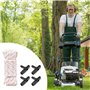 Kisvic Câble de démarrage pour tondeuse à gazon de 10 m, câble de traction et 4 poignées de démarrage, convient pour tondeuses à