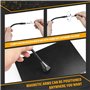 Bras magnétique avec pinces crocodiles - 130 mm - Troisième main - 2 bras flexibles pour pinces