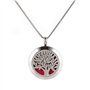 Aromathérapie Huile Essentielle Diffuseur Pendentif Arbre de Vie en Acier Inoxydable Collier Pendentif Parfum Cadeau de Noël Bij