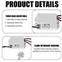 Lot de 2 mini détecteurs de mouvement 220 V : IP65 Mini détecteur de mouvement infrarouge encastré, interrupteur à capteur infra