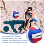 Volleyball - Ballon de volleyball - Taille officielle 5 - Pour jeux de plein air - En PVC souple - Avec pompe - Pour débutant - 