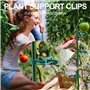 Jisrcha 60 Clips pour Plantes - Pinces À Plantes Grimpantes pour Tomates, Rosiers, Concombres et Autres Plantes Grimpantes, Très