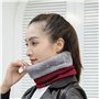 E-Soul Tuyau de cou d'hiver pour homme - Cache-cou pour homme - Écharpe en polaire - Masque de guêtres - Coupe-vent, Date rouge,