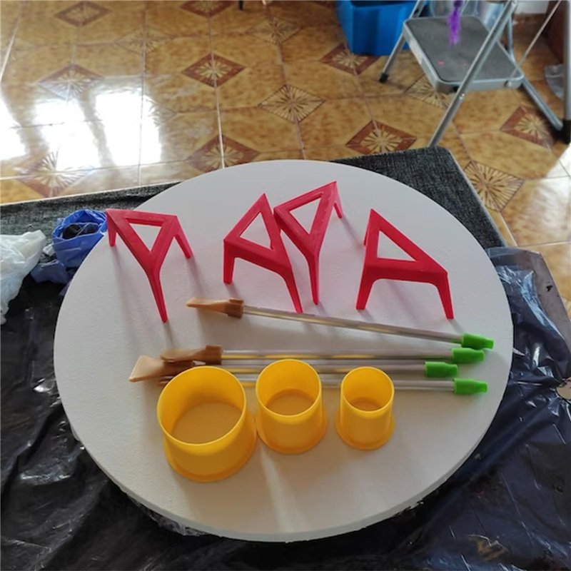 Jeu d'arc et de flèches pour Enfants, Jeu d'arc et de flèches en Bois avec 3 flèches, 3 cibles et Une Pochette pour Les flèches