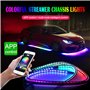 ConBlom LED sous la Voiture, 47&35Pouces Bandes Lumineuses à de Voiture Lumières sous-éclairage avec son actif et télécommande s