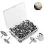 500 Pcs cersaty® Puntine da Disegno 10mm Argento Thumb Tacks per Ufficio o fai da Te