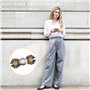TRKETK 8 Pièces Serre-Taille Pas De Couture Nécessaire Bouton de Taille Réglable Amovible Bouton de Taille du Pantalon Daisy Con