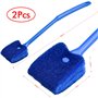 TDDL 2PCS Brosse De Nettoyage d'Aquarium en Eponge 40CM Grattoir d'Algues d'Aquarium Double Face Accessoires de Nettoyer la Vitr