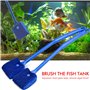 TDDL 2PCS Brosse De Nettoyage d'Aquarium en Eponge 40CM Grattoir d'Algues d'Aquarium Double Face Accessoires de Nettoyer la Vitr