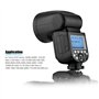 Godox V1C Professional Camera Flash Speedlite Speedlight Round Head Wireless 2.4G Replacement for Canon EOS Series 1500D 3000D 5