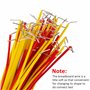 QIMEI-SHOP Breadboard Jumper Cable Wire Kit Mâle vers Mâle 14 Assorties Longueur avec Boîte de Rangement 560 pièces