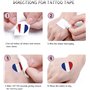 Rosymormor 27 Feuilles France Drapeau Tatouage Ephemere Olympiques, Tatouages Temporaire Kit Supporter France, Faux Tatouages Fo