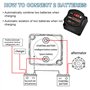 5M Waterproof Split Charge Relay Kit，12V 140amp Dual Battery Isolator For Truck Caravan Yacht Battery Controller Voltage Sensiti