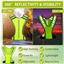 CHAOTEMAI Velo Gilet Fluorescent de Sécurité Gilet Velo Reflechissant Gilet Velo Gilet Réfléchissant Running Veste Réfléchissant