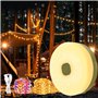 KEWUZY Guirlande Camping - 10m 8 Modes 2000mah Lampe Lumineuse De Camping Escamotable Portative Imperméable Extérieure Étanche G