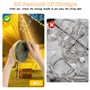 KEWUZY Guirlande Camping - 10m 8 Modes 2000mah Lampe Lumineuse De Camping Escamotable Portative Imperméable Extérieure Étanche G