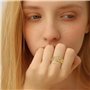 XFSRG Bague Femme Réglable Bijoux Mode Élégante Bague Argent Or pour Toutes Occasions