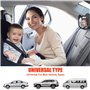 Miroir Bebe Voiture, Miroir Voiture Bébé Universel, Retroviseur Siege Voiture Bébé 360° Rotation Réglables, Rétroviseur de Sécur