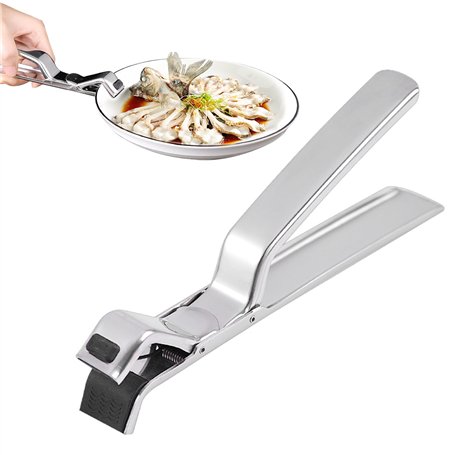 Pince de cuisine anti-brûlure en acier inoxydable robuste 2024