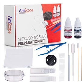 AmScope - Kit de préparation de lame de microscope - Microscope Slide Preparation Kit with Microtome