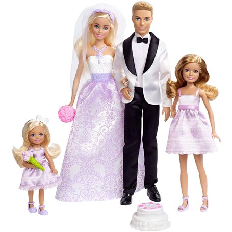 Barbie Coffret Mariage 4 poupées