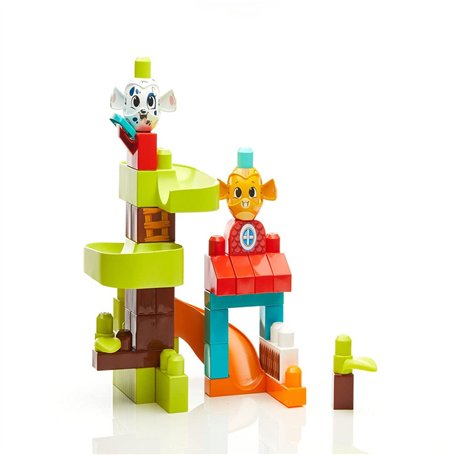 Mega Bloks First Builders Coucou Blocs Coffret Parc d'Attractions chien et chat