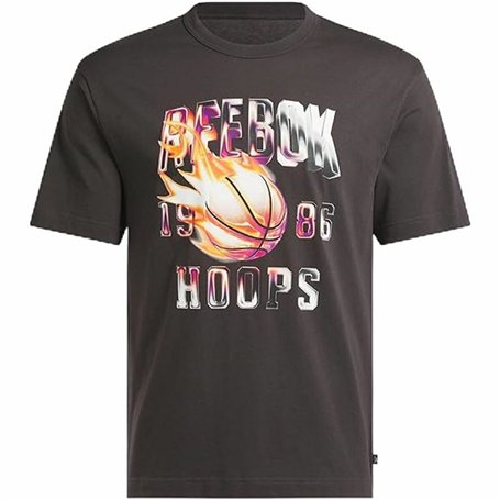 T-shirt à manches courtes homme Reebok Gs Basketball On Fir Noir